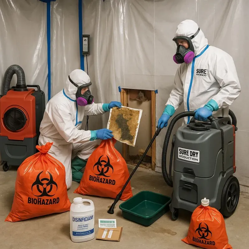 Contaminated Water Handling Protocols process in Henderson County, IL